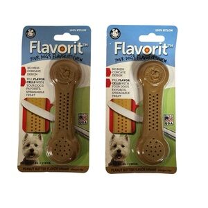 Flavorit Dog Chew Medium Peanut Butter flavor treat Pet Qwerks ZFLP3 NEW USA